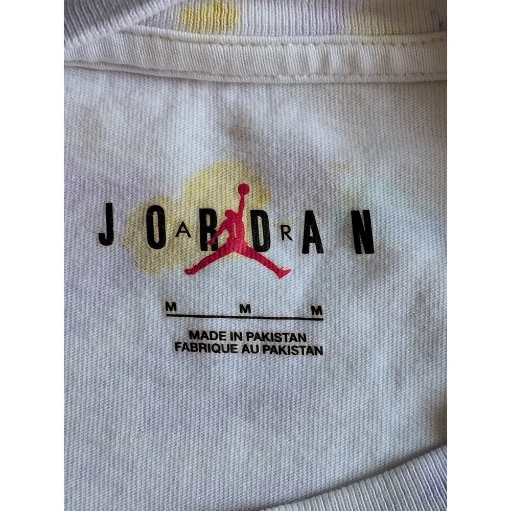 Jordan Air Jordan Tie-Dye Graphic Print T-Shirt Men's‎ Size Medium 100% Cotton
